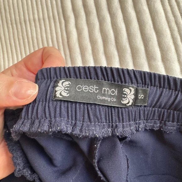 C'est Moi Clothing Co women's navy slacks - Picture 7 of 8